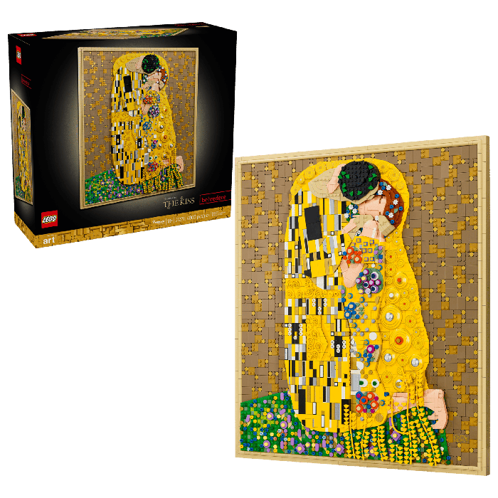 Tampilan Lukisan Ikonik The Kiss Gustav Klimt Jadi LEGO