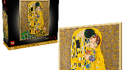 Tampilan Lukisan Ikonik The Kiss Gustav Klimt Jadi LEGO
