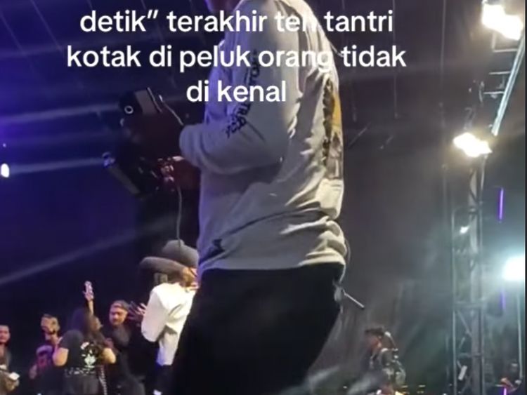 Tantri Kotak Syok Dipeluk OTK Usai Konser di Ciletuh