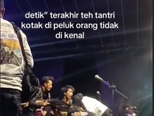 Bikin Shock! Tantri Kotak Mendadak Dipeluk Orang Tak Dikenal Saat Manggung