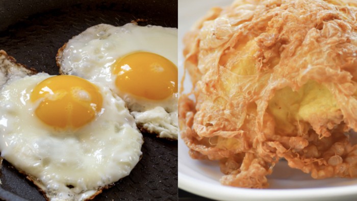 Telur ceplok vs telur dadar