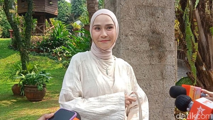 Zaskia Adya Mecca saat ditemui di kawasan Jakarta.
