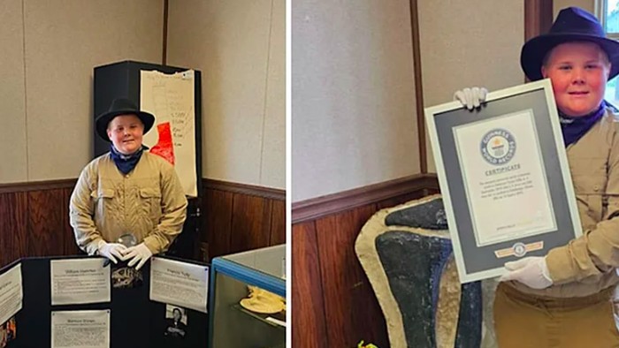 Anderson Taylor resmi diakui Guinness World Records sebagai kurator museum laki-laki termuda di dunia setelah mendirikan dan mengelola museum sejarah alam miliknya sendiri.