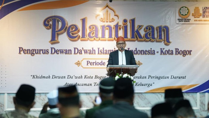Anggota DPRD Kota Bogor H. M. Dody Hikmawan saat menghadiri pelantikan pengurus baru Dewan Dawah Islamiyah Indonesia (DDII) Kota Bogor