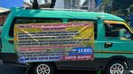 Ratusan Sopir Angkot Unjuk Rasa di Kantor Dishub Jatim