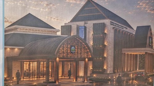 Desain alternatif gedung baru DPRD NTB. (Foto: Ahmad Viqi/detikBali)