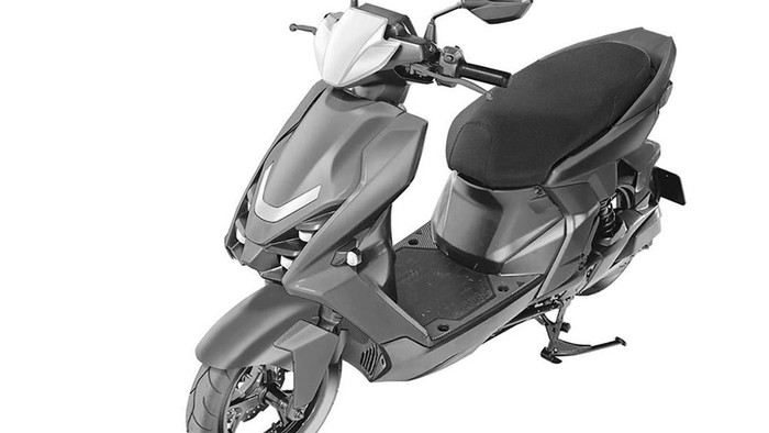 Gambar paten calon skuter listrik Yamaha