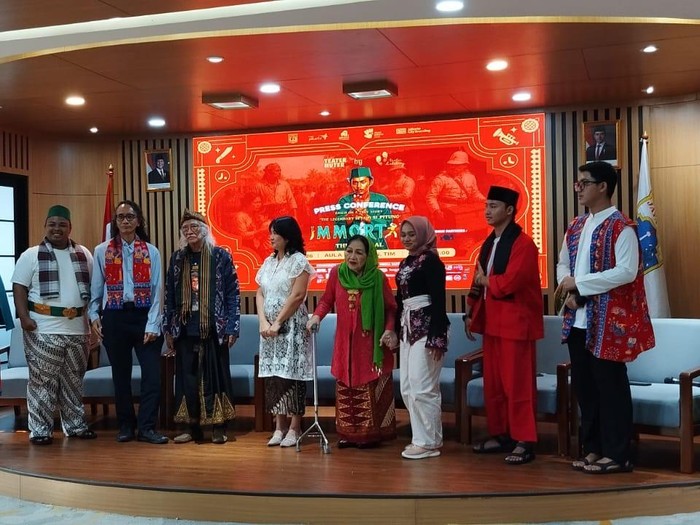 Jumpa Pers Teater Keliling di PDS HB Jassin, TIM, Jakarta Pusat, pada Rabu (22/7/2026).