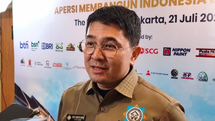 Ketua Umum DPP Apersi Deddy Indrasetiawan di acara pelantikan pengurus Apersi masa bakti 2026-2031.