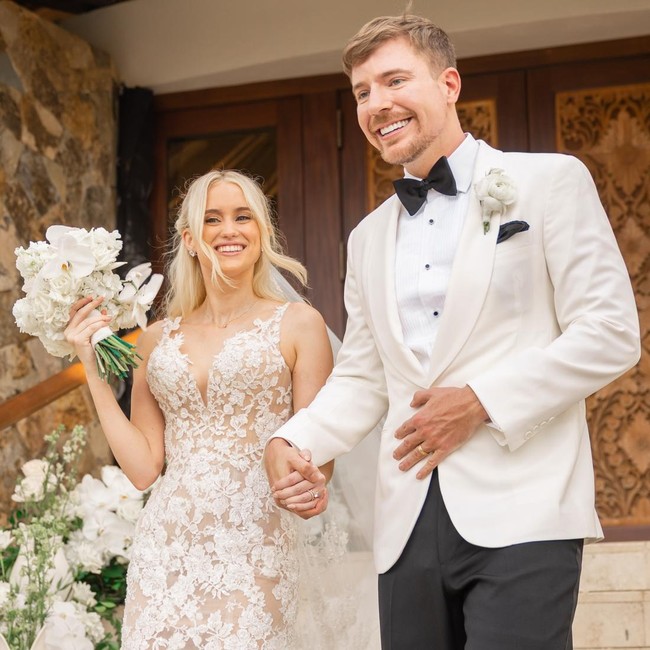 Congrats! YouTuber MrBeast Resmi Menikah dengan Thea