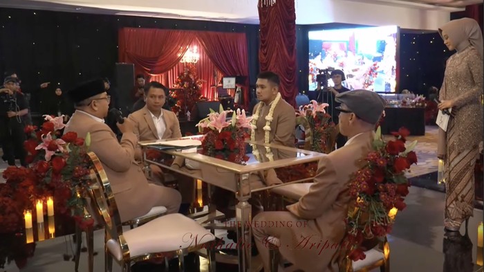 Akad nikah Nathalie Holscher dan Aripat