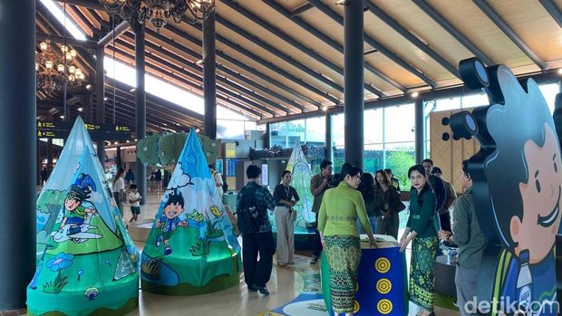 Peluncuran instalasi Flomiland oleh Citilink di Terminal 1C Bandara Soekarno-Hatta