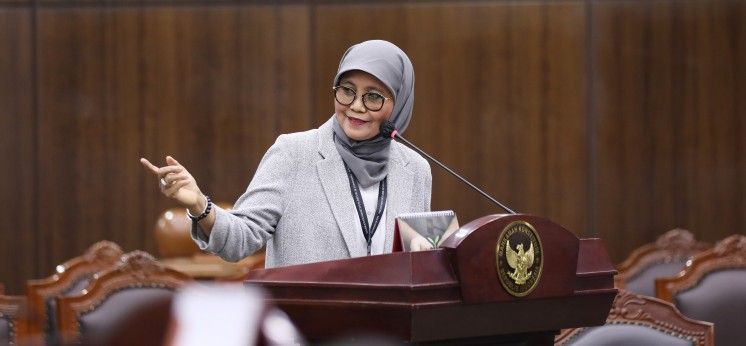 Perwakilan PTN di sidang lanjutan uji UU Guru dan Dosen.