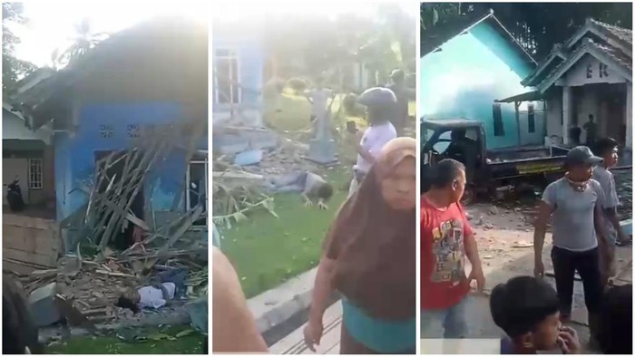 Pikap hantam rumah warga di Lampung Selatan hingga tewaskan dua orang