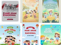 25 Link Poster Hari Anak Nasional 2026, Mudah Diedit Beserta Contoh Ucapan