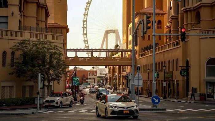 Situasi distrik Marina di Dubai, Uni Emirat Arab (AFP)