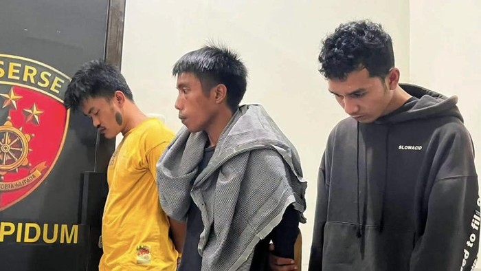 Tampang 3 pelaku pembunuhan remaja di Toraja Utara.