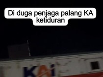 Ngerinya Truk Nyaris Tertabrak KA di Mengkreng gegara Penjaga Tertidur