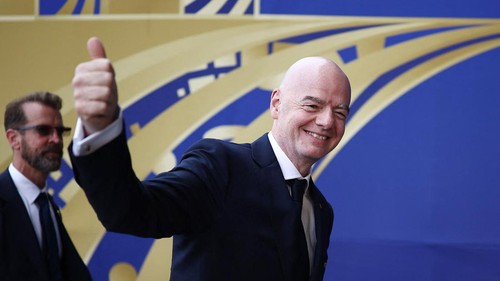Soccer Football - FIFA World Cup 2026 - Final - Spain v Argentina - New York/New Jersey Stadium, East Rutherford, New Jersey, U.S. - July 19, 2026 FIFA President Gianni Infantino arrives at the stadium before the match REUTERS/Agustin Marcarian