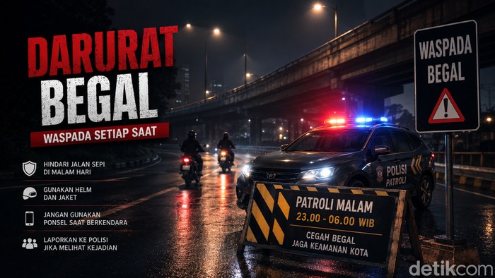 Ilustrasi begal di Kota Bandung.