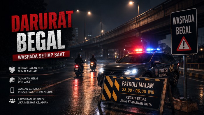Ilustrasi lokasi rawan begal