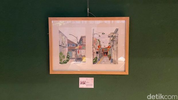 Karya seniman bernama Lila yang dipamerkan di Artotel Casa Kuningan, Jakarta