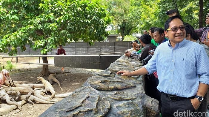 Mantan Direktur Utama (Dirut) KBS, Choirul Anwar yang telah ditetapkan Kejati Jatim sebagai tersangka korupsi pangan satwa
