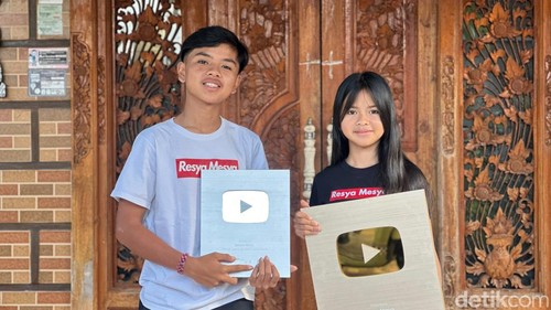 Konten kreator kakak beradik asal Tabanan, I Dewa Gede Resya Putra Mahottama dan Desak Made Mesya Adelia Putri, Kamis (23/7/2026). (Dok Krisna Pradipta/detikBali)