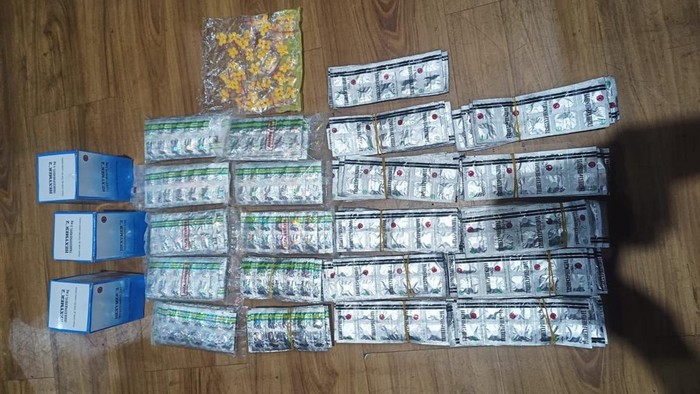 Obat keras ilegal yang disita Polres Serang.