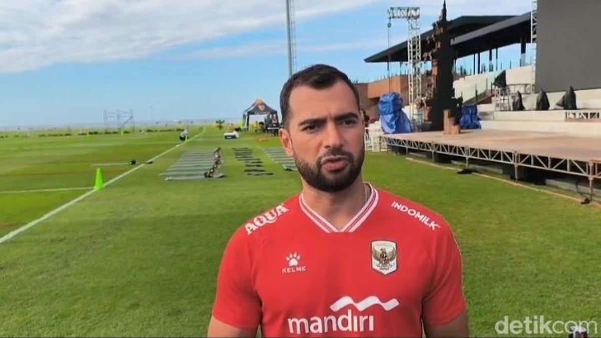 Penggawa Timnas Indonesia, Jordi Ammat saat menjalani latihan di Bali United Training Center, Gianyar, Kamis (23/7/2026).