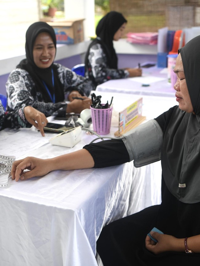 Warga Perbatasan Ikuti Cek Kesehatan Gratis di Posyandu ILP Sebatik