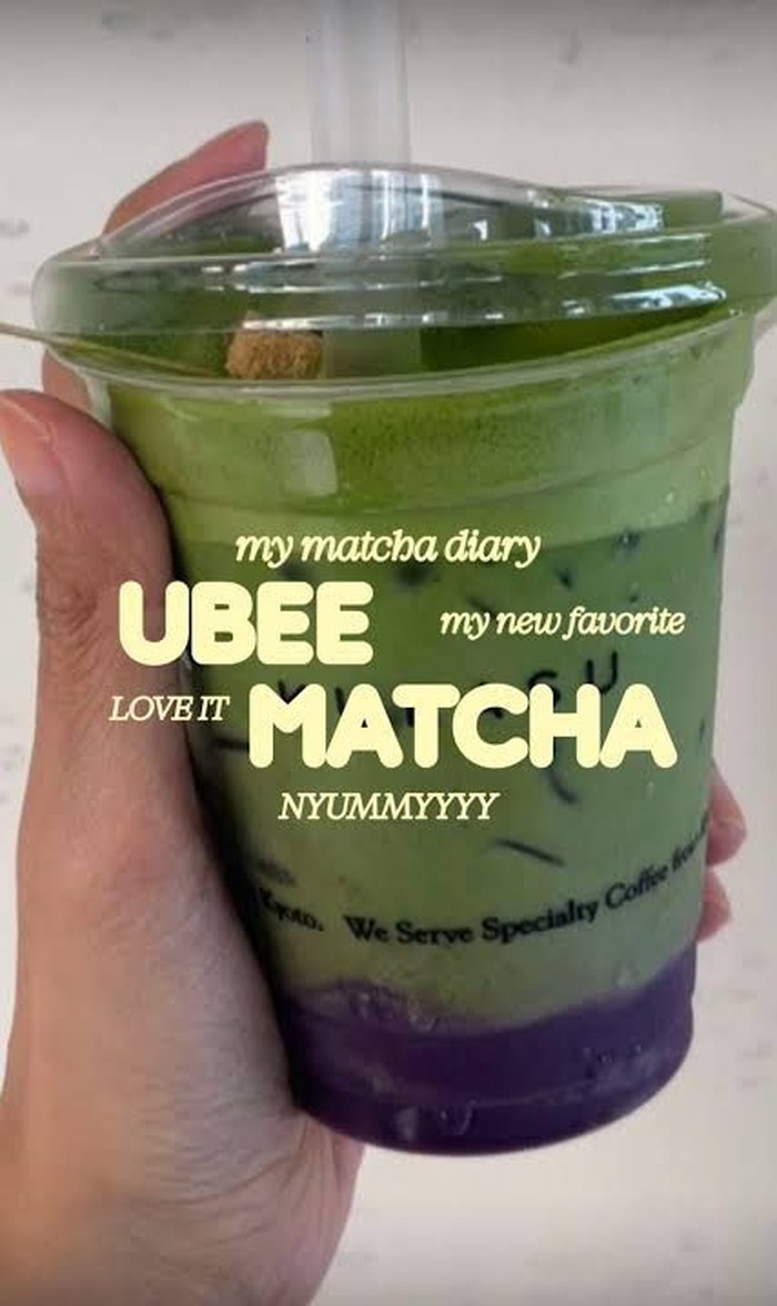 Ube Matcha Latte