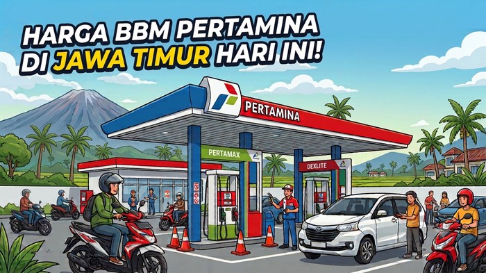 Update harga BBM Pertamina di Jawa Timur hari ini.