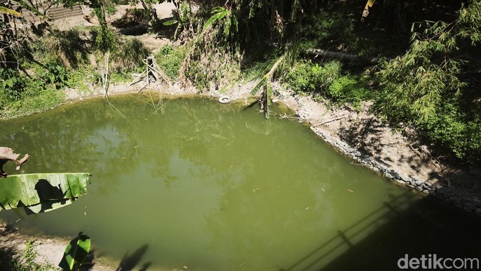 Kondisi Sungai Babon di Kelurahan Plamongansari, Kecamatan Pedurungan, Kota Semarang, yang diduga tercemar, Jumat (24/7).