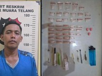 Bandar Narkoba di Muara Telang Banyuasin Ditangkap, Sabu-Ekstasi Disita