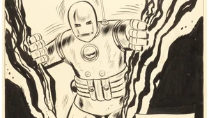Halaman komik yang mengenalkan karakter Iron Man dalam karya komikus Don Heck dari Tales of Suspense #39 tahun 1963 laku terjual Rp 69,5 miliar. Lelangnya digelar oleh Heritage Auctions pada Juli 2026. Foto: Heritage Auctions