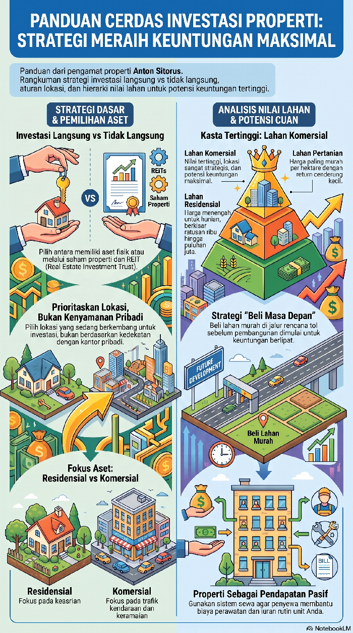 Infografis cara investasi properti