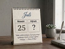 Kalender Hijriah Hari Ini 25 Juli 2026: Tanggal, Bulan, dan Tahunnya
