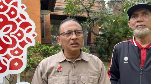 Ketua FPTI Bali Putu Yudi Atmika ditemui di Jayasabha, Denpasar (24/7/2026). (Rizki Setyo/detikBali)