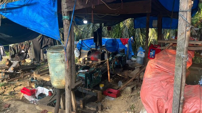 Lokasi tambang emas lubang jarum di Bungo, Jambi