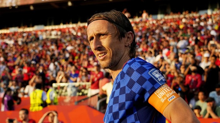 Soccer Football - FIFA World Cup 2026 - Round of 32 - Portugal v Croatia - Toronto Stadium, Toronto, Canada - July 2, 2026 Croatias Luka Modric in action IMAGN IMAGES via Reuters/John E Sokolowski