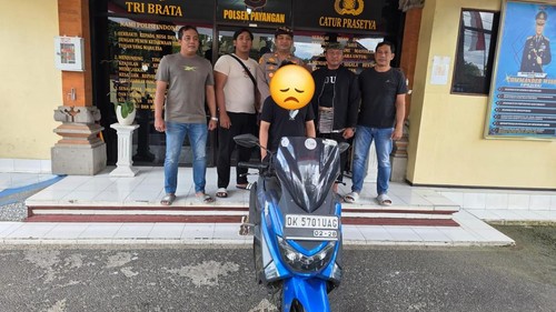 IGM diamankan polisi di Mapolsek Payangan, Jumat (24/7/2026). (Dok Polres Gianyar).