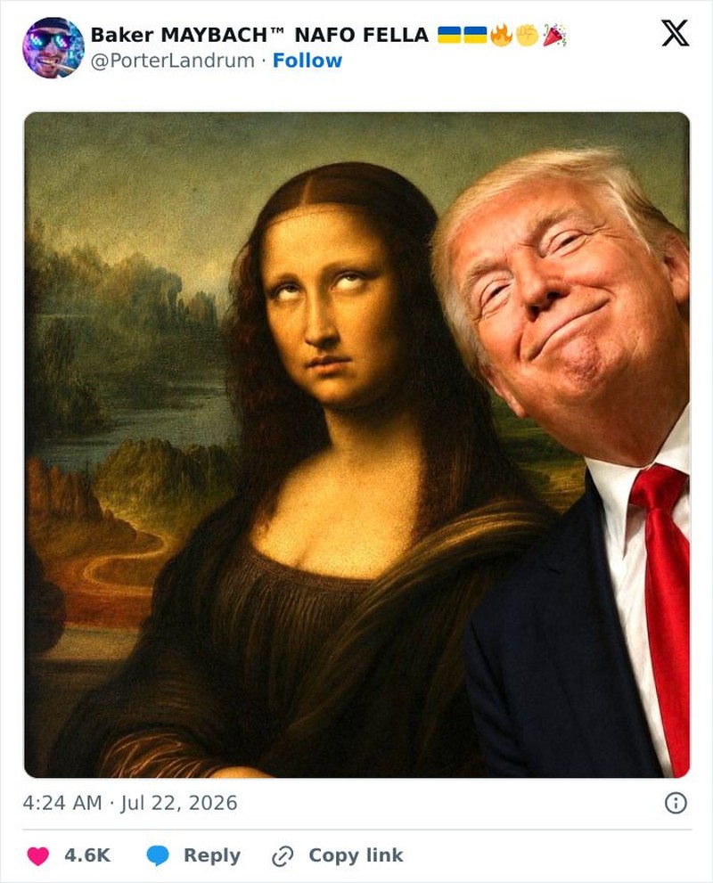 Presiden AS Donald Trump lagi di-roasting netizen setelah 'ikutan' Spanyol saat angkat trofi Piala Dunia 2026. Katanya Trump selalu ada di mana-mana.