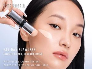 TimePhoria Timeless Fixion Skin Tint Stick, Foundation dan Concealer 2-in-1