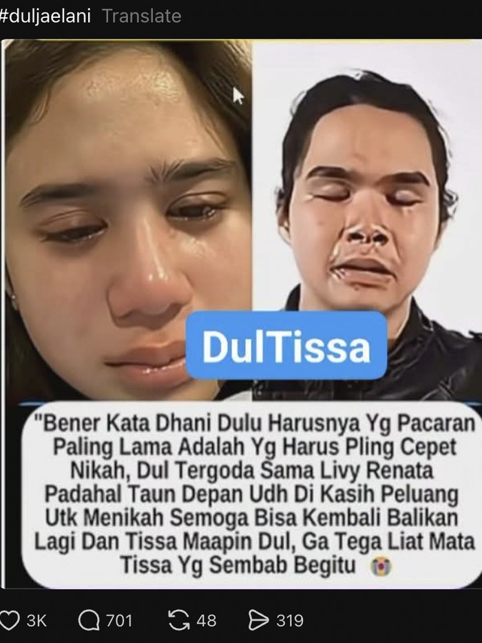 Tissa Biani bantah Dul Jaelani suka dengan Livy Renata