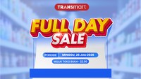 Jangan Lupa! Hari Ini Transmart Full Day Sale, Diskon Aneka Produk 50% + 20%