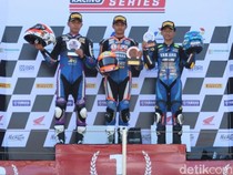 Fahmi Basam Juarai Race 1 National Sport 150cc Mandalika
