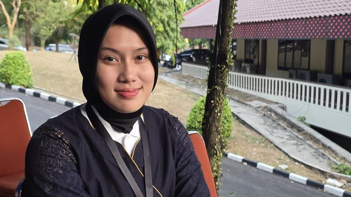 Ghyna Islamiati Ramly (18), catar asal Palu, Sulawesi Tengah (Sulteng) (Audrey/detikcom)