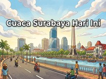 Hari Ini Surabaya Cerah Berawan dengan Suhu 32 Derajat Celsius