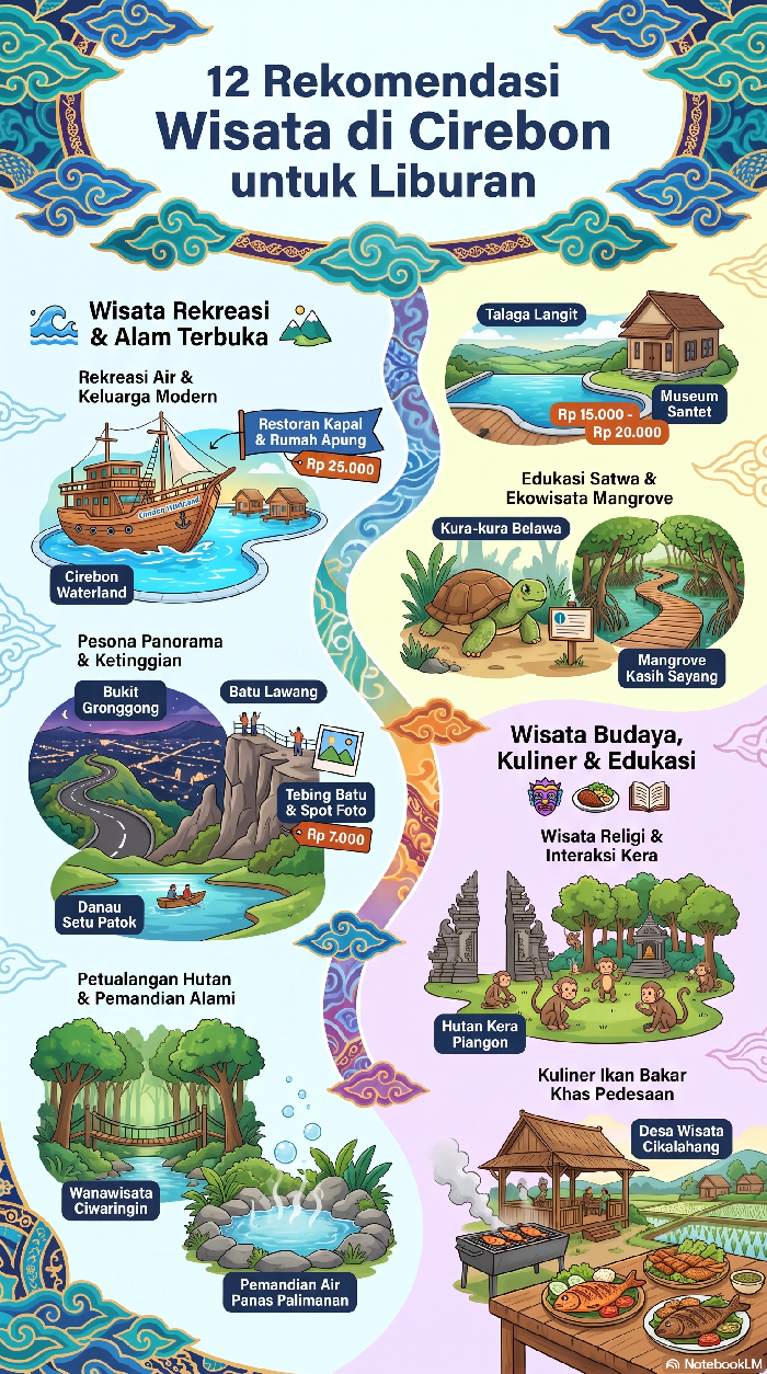 Ilustrasi rekomendasi wisata Cirebon.